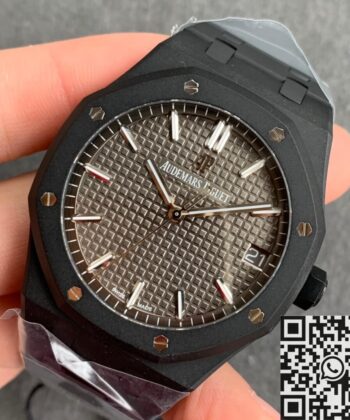 Audemars Piguet Royal Oak Chrono 15500 DLC Grey Dial Watch