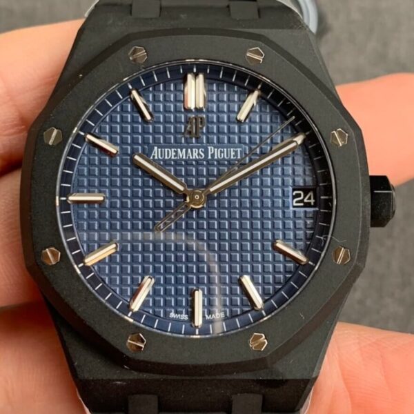 New Audemars Piguet Royal Oak 15500 DLC Blue Dial Watch