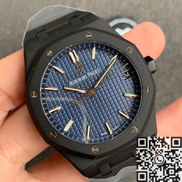 New Audemars Piguet Royal Oak 15500 DLC Blue Dial Watch