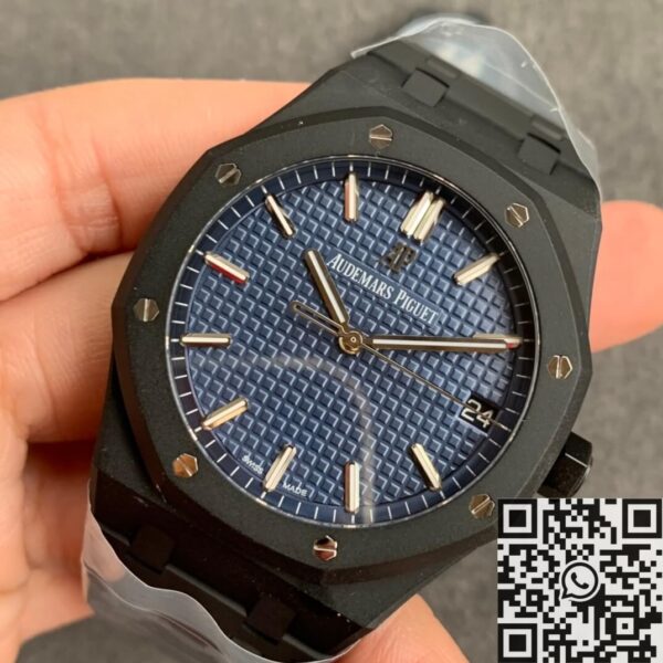 New Audemars Piguet Royal Oak 15500 DLC Blue Dial Watch