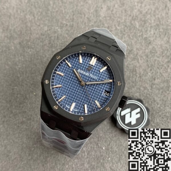 New Audemars Piguet Royal Oak 15500 DLC Blue Dial Watch