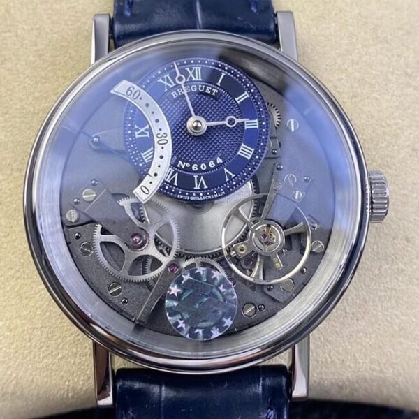 Breguet Tradition Replica Watch 7097BB/GY/9WU Blue Dial ZF