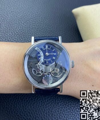 Breguet Tradition Replica Watch 7097BB/GY/9WU Blue Dial ZF