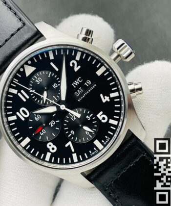 Fake IWC Pilot IW377709 Black Dial Watch ZF Factory