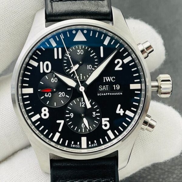 Fake IWC Pilot IW377709 Black Dial Watch ZF Factory