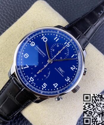 IWC Portugieser 40 IW371491 Blue Panda Plate Watch ZF Factory