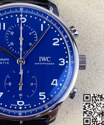 IWC Portugieser 40 IW371491 Blue Panda Plate Watch ZF Factory