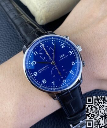 IWC Portugieser 40 IW371491 Blue Panda Plate Watch ZF Factory