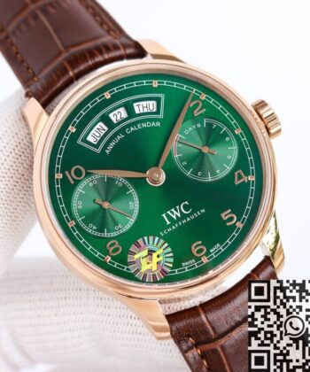 IWC Portugieser Watches Replica IW503501 Green Dial ZF