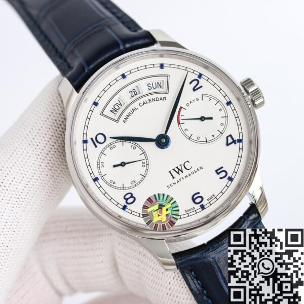 Fake Portugieser Watch IWC IW503501 Blue Strap ZF Factory