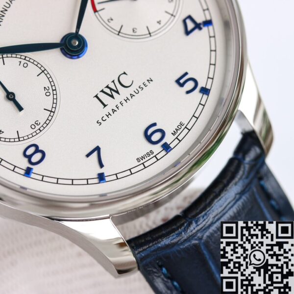 Fake Portugieser Watch IWC IW503501 Blue Strap ZF Factory