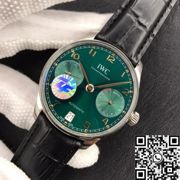 IWC Portugieser Men Watch IW500708 Green Panda Plate ZF
