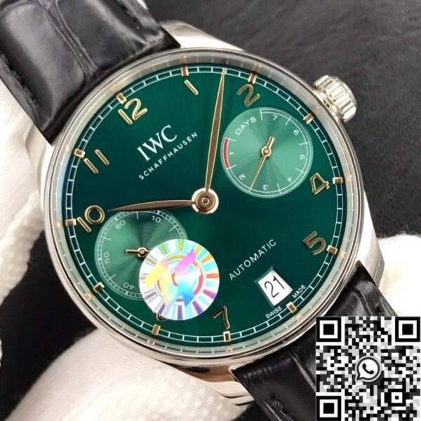 IWC Portugieser Men Watch IW500708 Green Panda Plate ZF