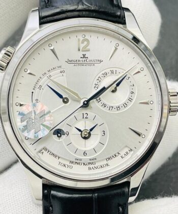 Jaeger-LeCoultre Master Watch Geographic 1428421 Silver Dial