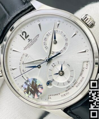 Jaeger-LeCoultre Master Watch Geographic 1428421 Silver Dial