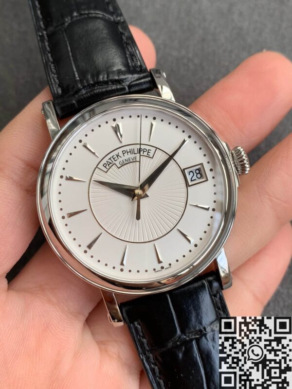Patek Philippe Calatrava Watch 5153G-010 Black Leather Strap ZF