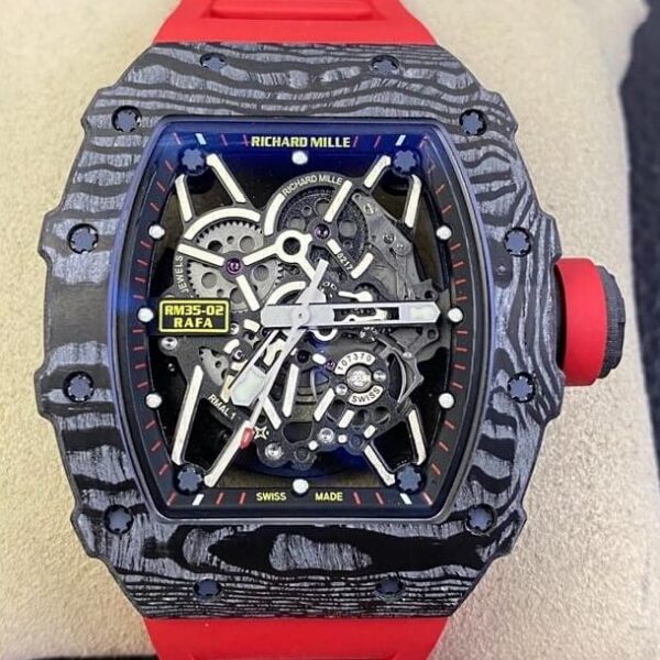 Richard Mille Watches RM35-02 V3 Red Rubber Strap ZF Factory