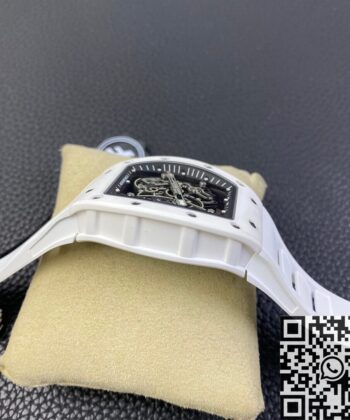 Cheapest Richard Mille RM055 White Ceramic Watch ZF Factory