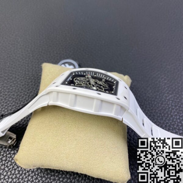 Cheapest Richard Mille RM055 White Ceramic Watch ZF Factory