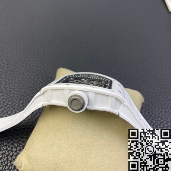 Cheapest Richard Mille RM055 White Ceramic Watch ZF Factory