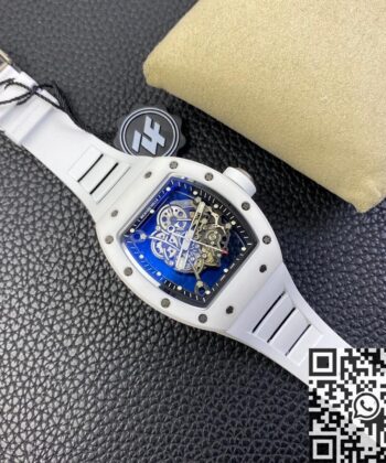 Cheapest Richard Mille RM055 White Ceramic Watch ZF Factory