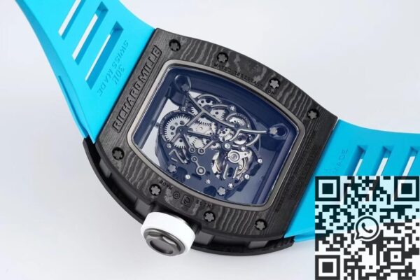 Fake Richard Mille RM055 Carbon Fibre Watch ZF Factory