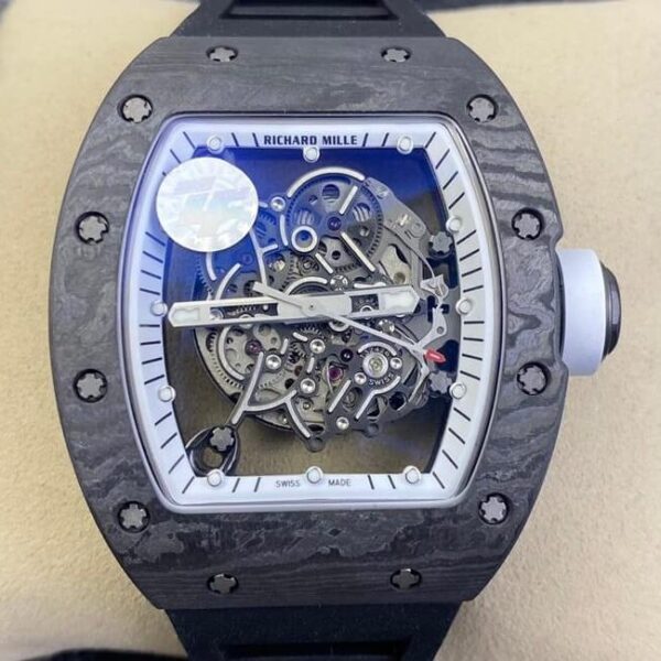 Richard Mille Replica RM055 Black Rubber Strap ZF Factory