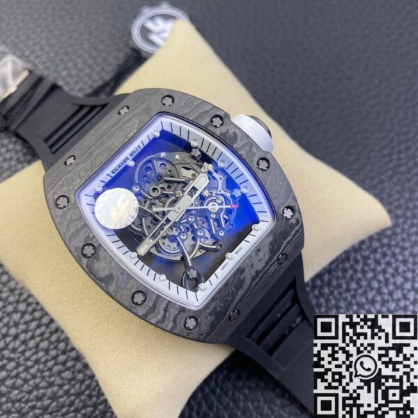 Richard Mille Replica RM055 Black Rubber Strap ZF Factory