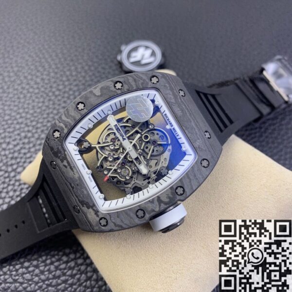 Richard Mille Replica RM055 Black Rubber Strap ZF Factory