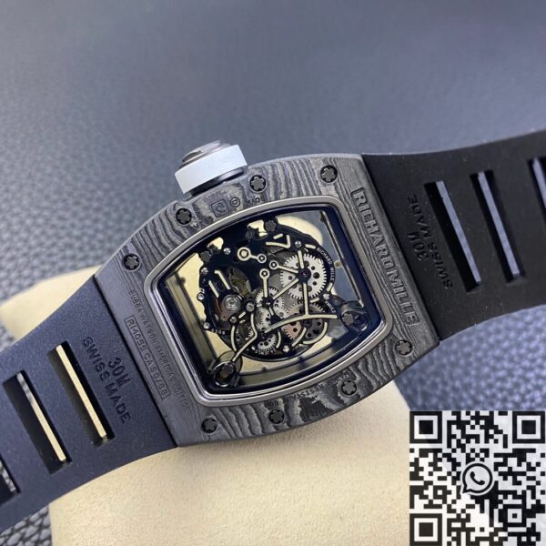 Richard Mille Replica RM055 Black Rubber Strap ZF Factory