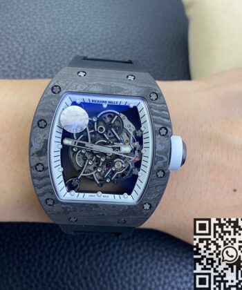 Richard Mille Replica RM055 Black Rubber Strap ZF Factory