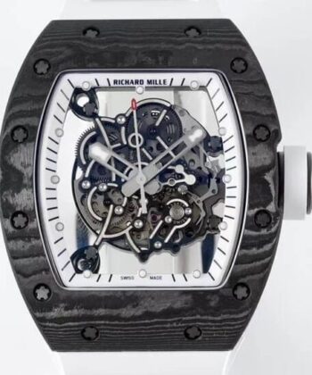 Richard Mille Men's Watches RM055 White Rubber Strap ZF