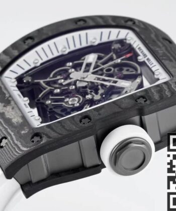 Richard Mille Men's Watches RM055 White Rubber Strap ZF