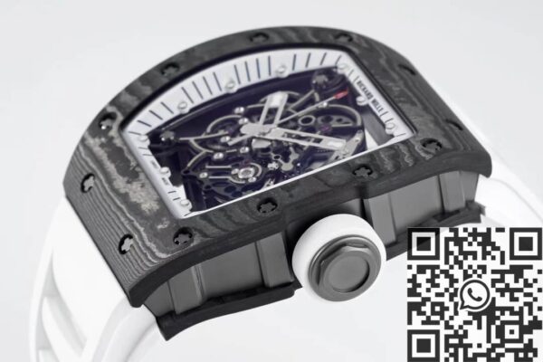 Richard Mille Men's Watches RM055 White Rubber Strap ZF