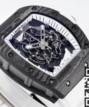 Richard Mille Men's Watches RM055 White Rubber Strap ZF