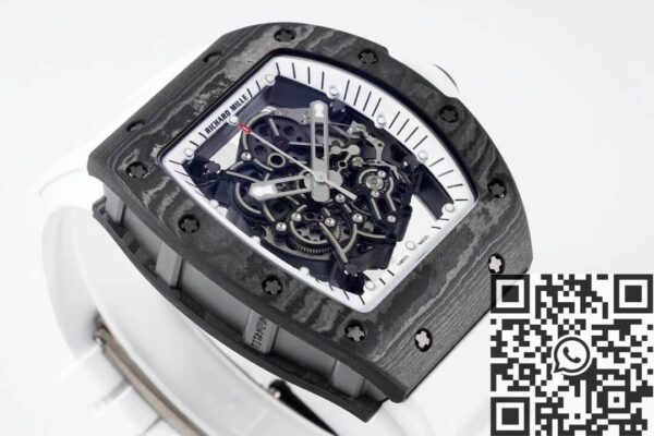 Richard Mille Men's Watches RM055 White Rubber Strap ZF