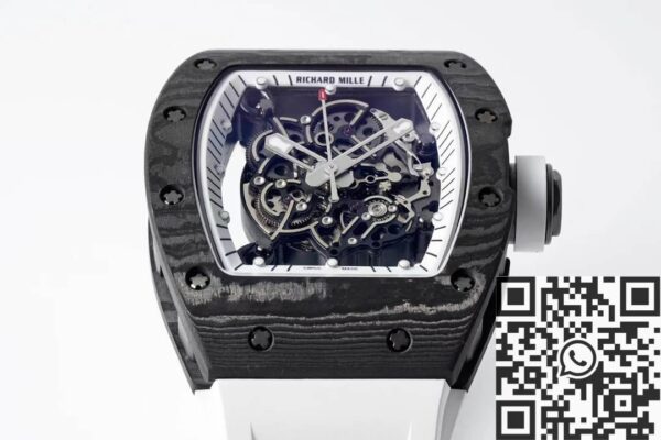 Richard Mille Men's Watches RM055 White Rubber Strap ZF
