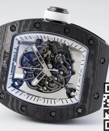 Richard Mille Men's Watches RM055 White Rubber Strap ZF