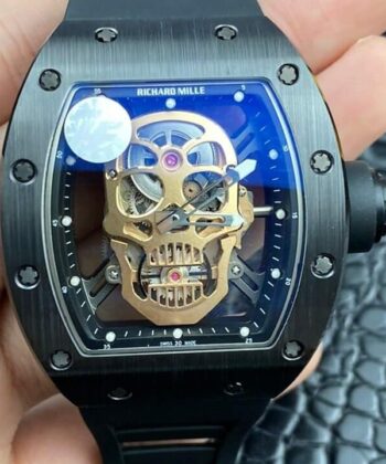 Tempest Richard Miller RM052-01 Black Ceramic Rose Gold Skull
