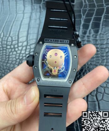 Tempest Richard Miller RM052-01 Black Ceramic Rose Gold Skull