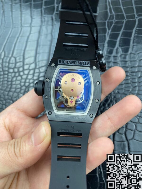 Tempest Richard Miller RM052-01 Black Ceramic Rose Gold Skull