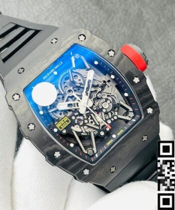 Richard Mille Timepiece RM35-02 V3 Black Rubber Strap Watch