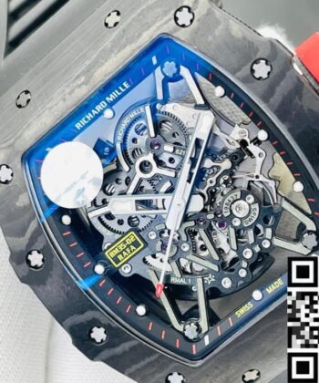 Richard Mille Timepiece RM35-02 V3 Black Rubber Strap Watch