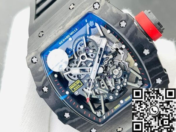Richard Mille Timepiece RM35-02 V3 Black Rubber Strap Watch