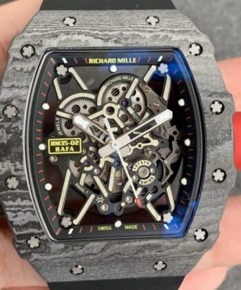 Fake Richard Mille Watch RM35-02 Carbon Fiber Case ZF Factory