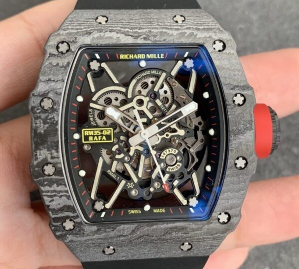 Fake Richard Mille Watch RM35-02 Carbon Fiber Case ZF Factory