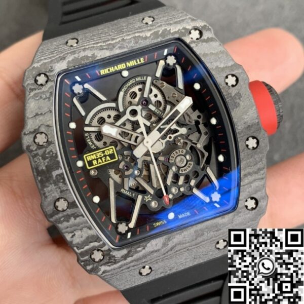 Fake Richard Mille Watch RM35-02 Carbon Fiber Case ZF Factory