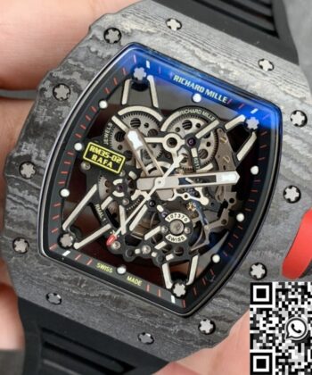 Fake Richard Mille Watch RM35-02 Carbon Fiber Case ZF Factory