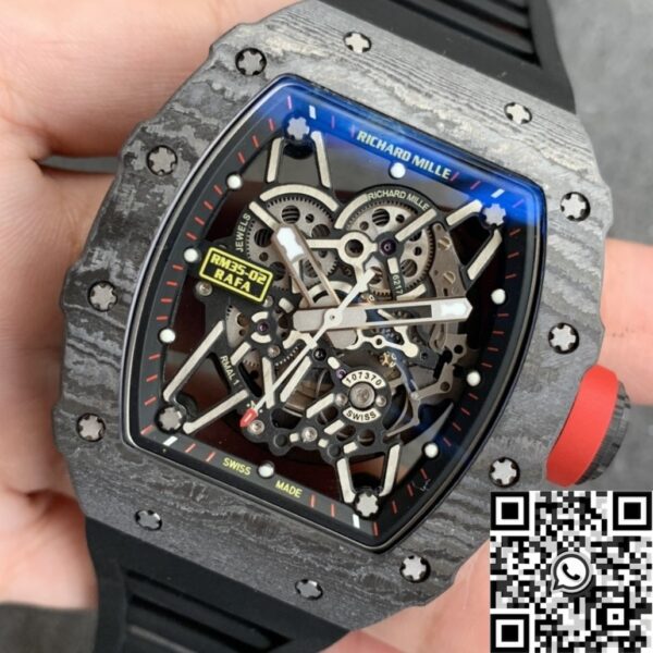 Fake Richard Mille Watch RM35-02 Carbon Fiber Case ZF Factory
