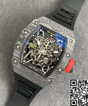 Fake Richard Mille Watch RM35-02 Carbon Fiber Case ZF Factory